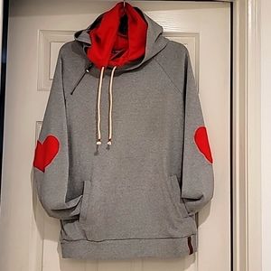 Double hoodie sweatshirt